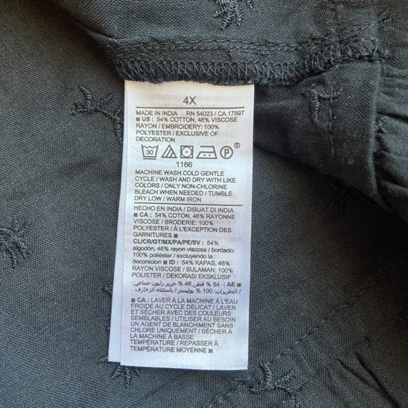 🟡SOLD🟡Old Navy Tie Neck All Day Maxi Swing Dress with Pockets 4X NWT - Picture 9 of 9